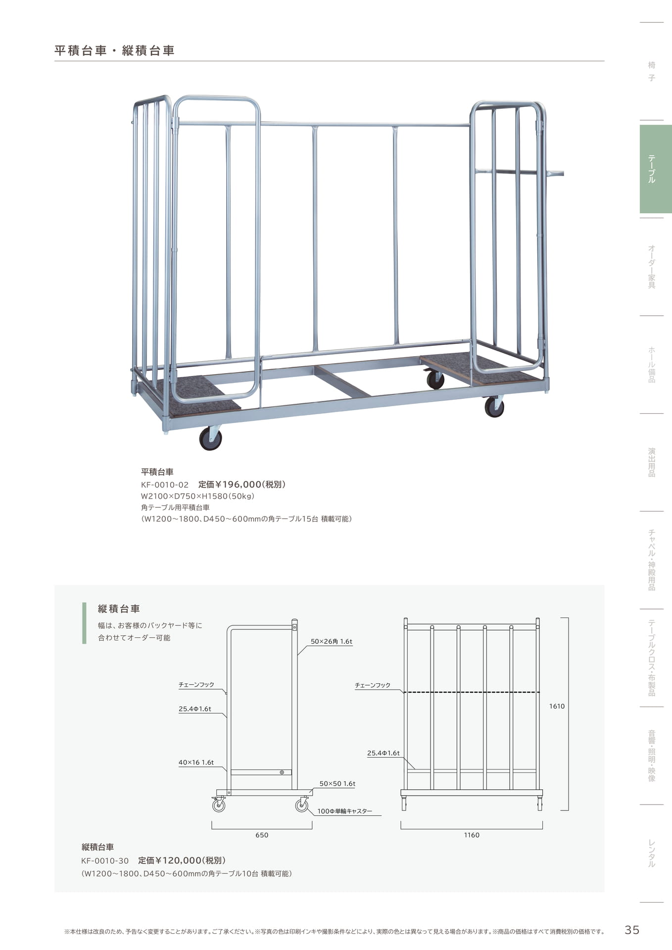 35 Page　コボリ　テーブル用台車