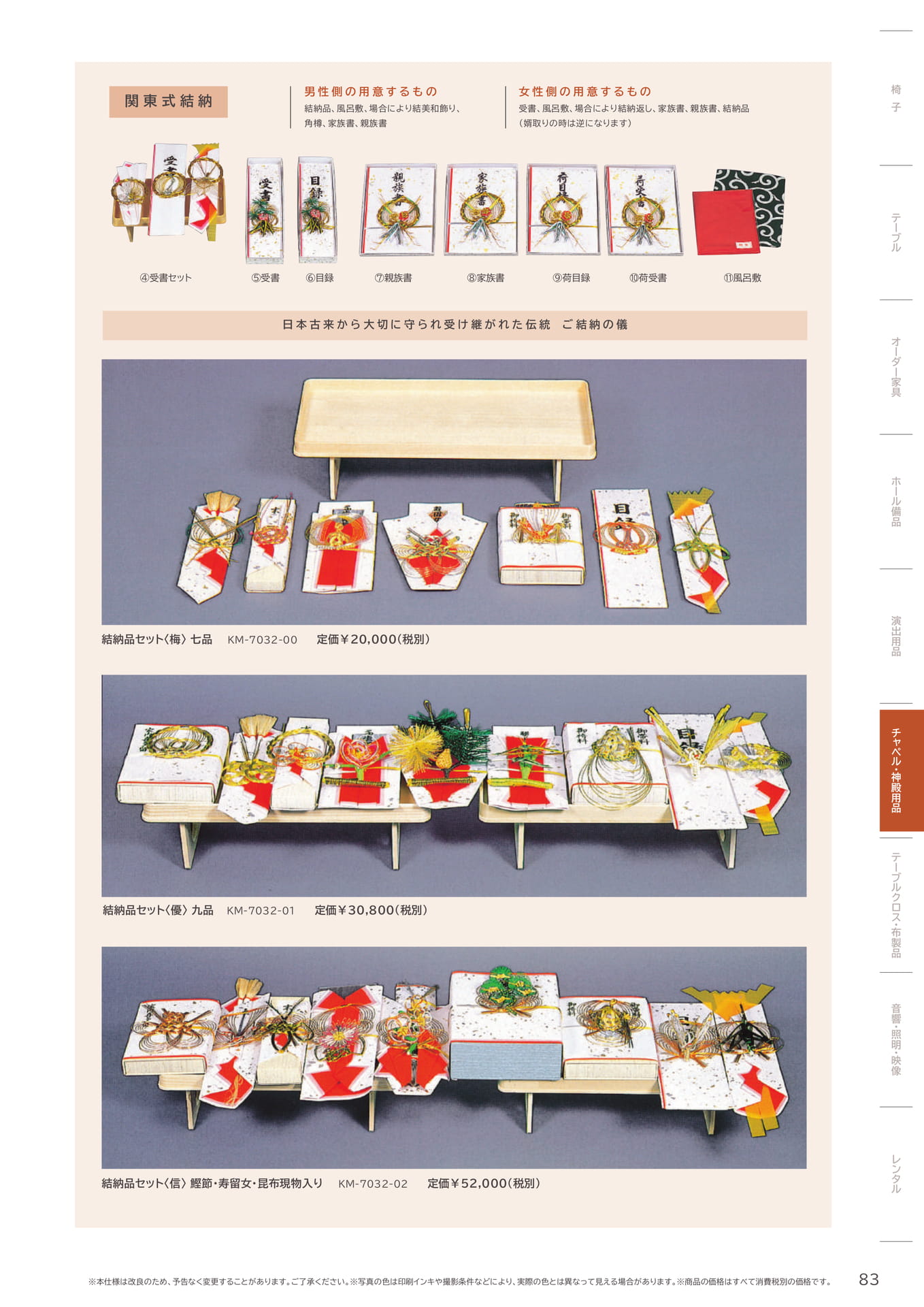 83 Page　コボリ　結納品セット